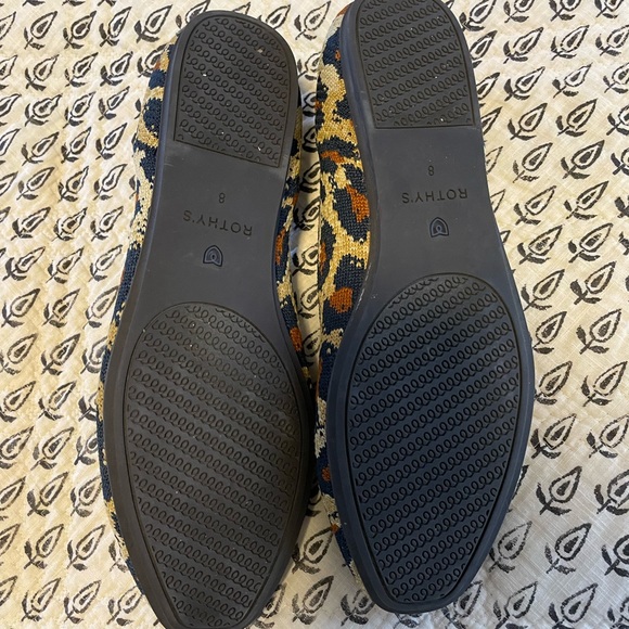 Rothy’s Size 8 Square Leopard Print flats - Picture 2 of 4